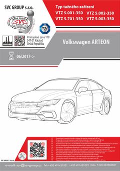Tažné zařízení VW Arteon 2017-
Maximální zatížení 120 kg
Maximální svislé zatížení middle_bottom_prep kg
Katalogové číslo 5.701-350