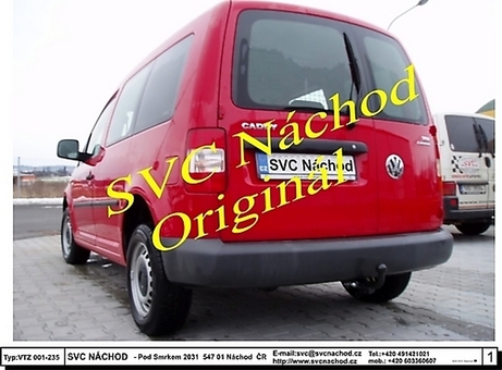 Tažné zařízení VW  Caddy  2004 -
Maximální zatížení 95 kg
Maximální svislé zatížení bottom kg
Katalogové číslo 001-473