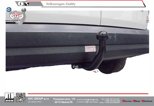 Tažné zařízení VW  Caddy  2004 -
Maximální zatížení 95 kg
Maximální svislé zatížení bottom kg
Katalogové číslo 001-473