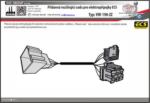 Adaptér umožňuje instalovat na starší MQB vozidla s konektorem Red Prep