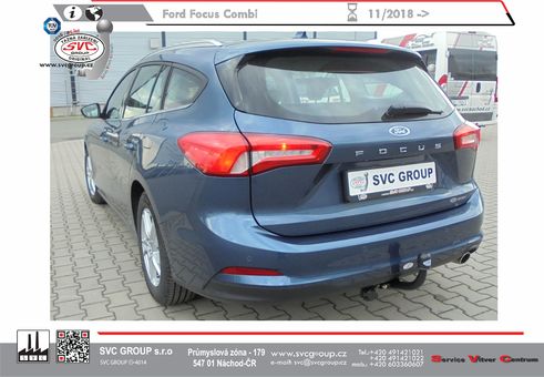 Tažné zařízení Ford Focus IV Combi 11/2018 +
Maximální zatížení 100 kg
Maximální svislé zatížení bottom kg
Katalogové číslo 001-477