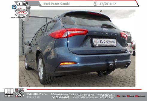 Tažné zařízení Ford Focus IV Combi 11/2018 +
Maximální zatížení 100 kg
Maximální svislé zatížení bottom kg
Katalogové číslo 001-477