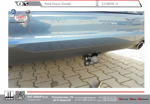 Tažné zařízení Ford Focus IV Combi 2018 +
Maximální zatížení 100 kg
Maximální svislé zatížení bottom kg
Katalogové číslo 002-477