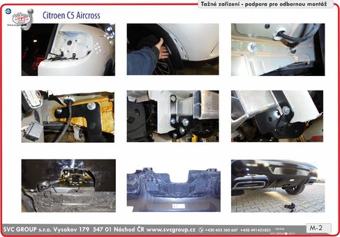 Tažné zařízení Citroen C5 Aircross  01/2019 +
Maximální zatížení 100 kg
Maximální svislé zatížení bottom kg
Katalogové číslo 002-476