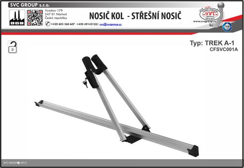 Střešní cyklo nosič TREK A-1