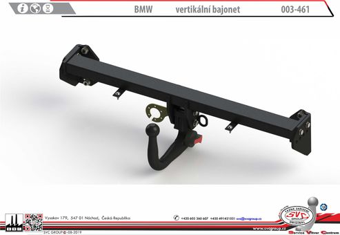 Tažné zařízení BMW 3
Maximální zatížení 100 kg
Maximální svislé zatížení bottom kg
Katalogové číslo 003-461