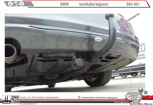 Tažné zařízení BMW 1
Maximální zatížení 100 kg
Maximální svislé zatížení bottom kg
Katalogové číslo 003-461