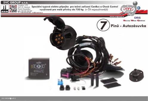 Elektro přípojky pro tažné zařízení SVC group Oris  030-648