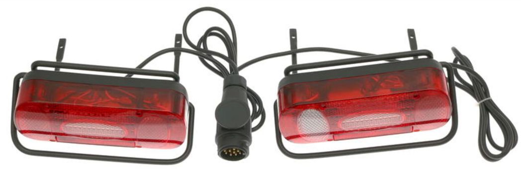Světel pro nosiče kol na tažné zařízení - kovové držáky