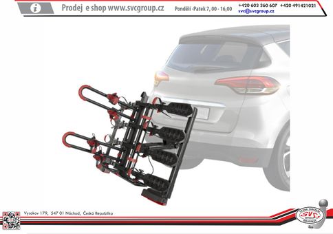 Nosič čtyř kol v pro tažné zařízení 
SVC 4+ RACE