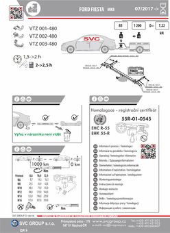 Tažné zařízení Ford Fiesta 2017 ->
Maximální zatížení 85 kg
Maximální svislé zatížení bottom kg
Katalogové číslo 001-480