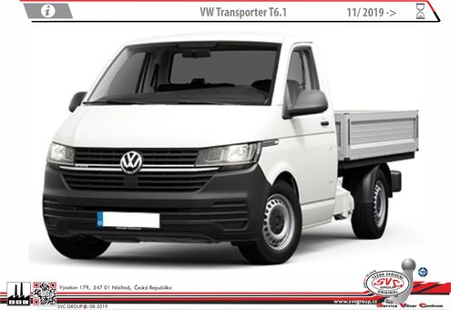 VOLKSWAGEN Transporter T6.1 Podvozek/Pick-up/Valník