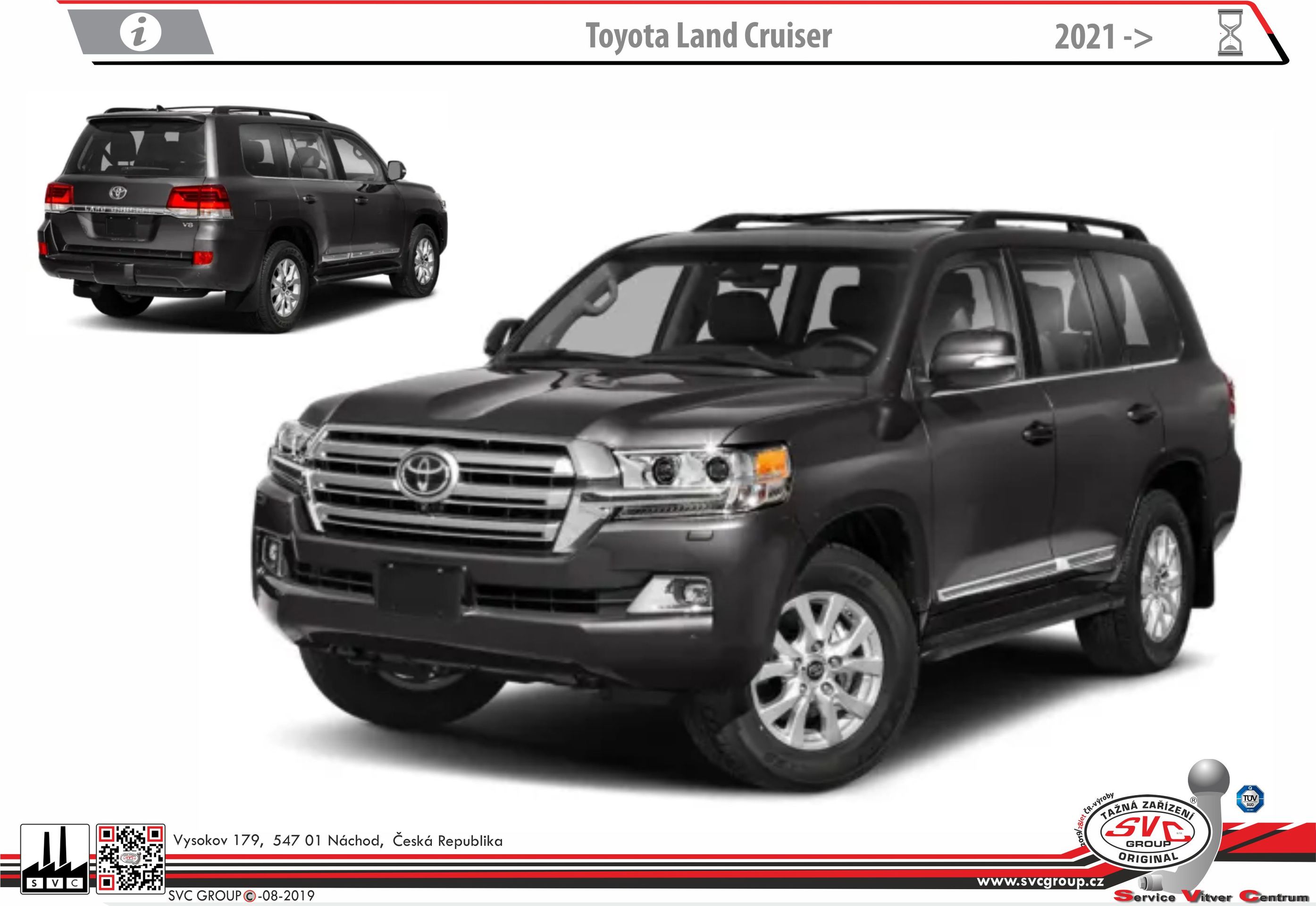 Tažné zařízení Toyota Land Cruiser 5 dvéřový 2025 konfigurátor SVC