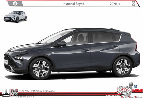 Hyundai Bayon
Rok výroby: 06/2024+
Výrobce tažných zařízení SVC GROUP
