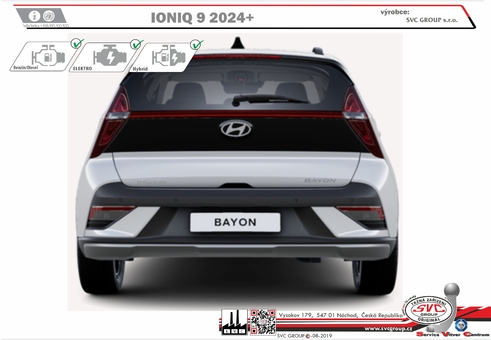 Hyundai Bayon
Rok výroby: 06/2021->06/2024
Výrobce tažných zařízení SVC GROUP