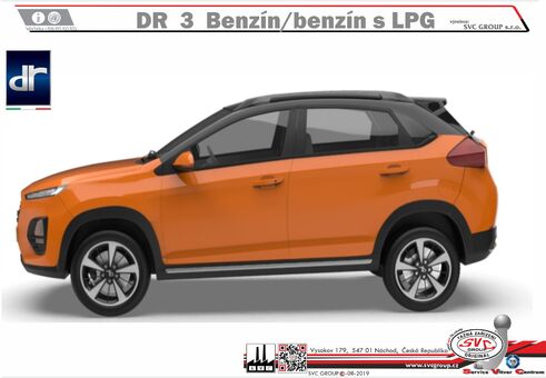 dR 3
3.0 CVT / LPG
Rok výroby: 01/2020->
Výrobce tažných zařízení SVC GROUP