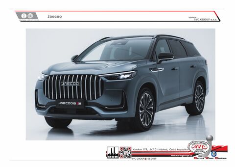 Jaecoo 8
Rok výroby: 01/2025->
Výrobce tažných zařízení SVC GROUP