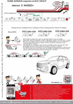 Jaecoo 5
Rok výroby: 01/2024->
Výrobce tažných zařízení SVC GROUP