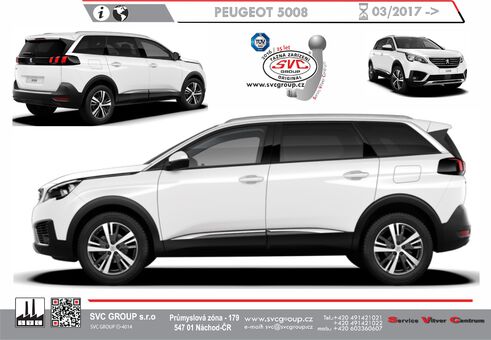 PEUGEOT 5008
Rok výroby: 2017-
Dodavatel tažného zařízení SVC GROUP