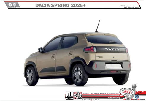 Dacia Spring Rok výroby: 2024 ->
Výrobce tažných zařízení SVC GROUP