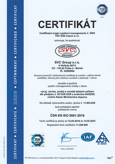 SVC le certificat